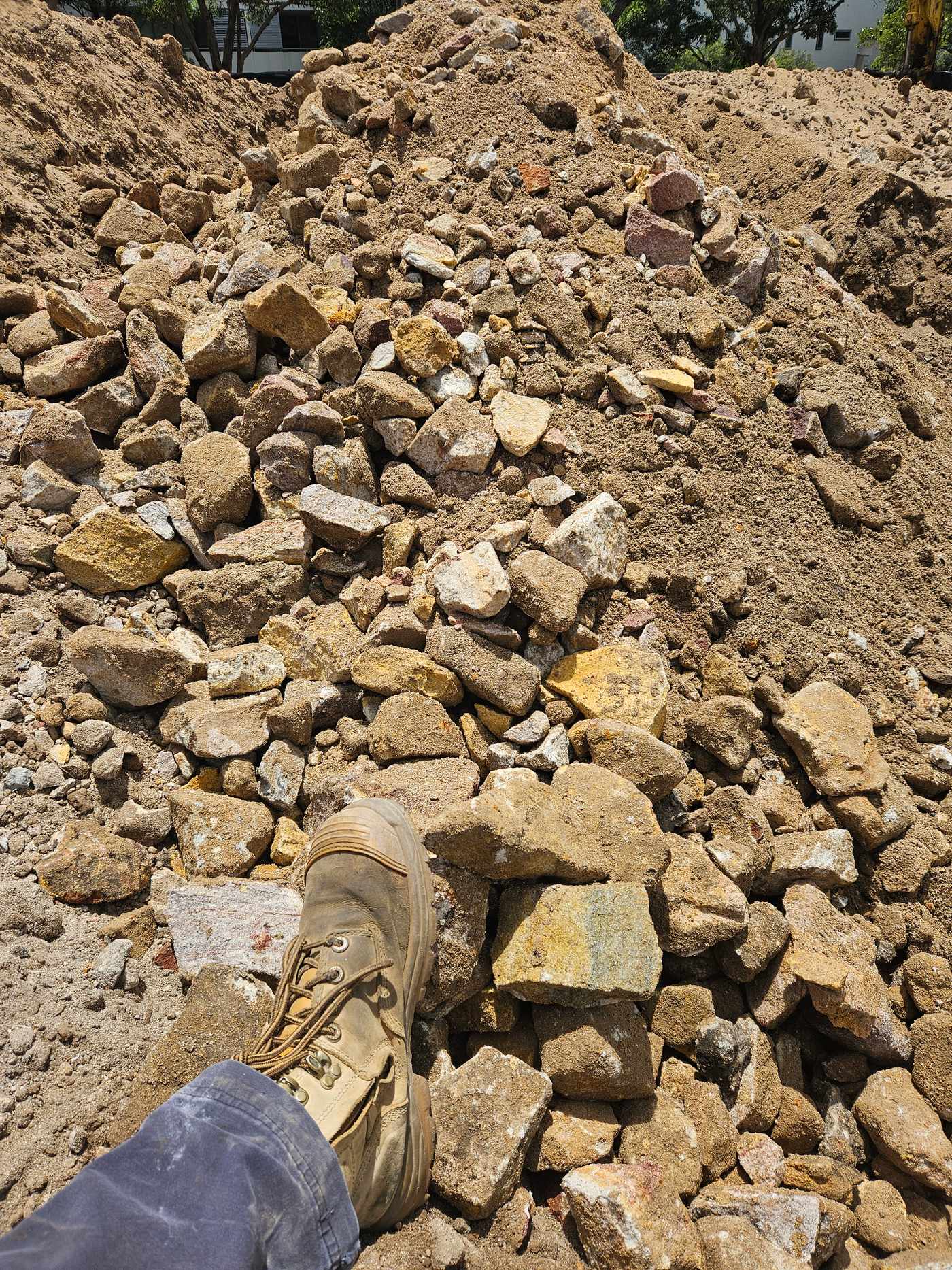 Crusher hire operating on a Sydney construction site